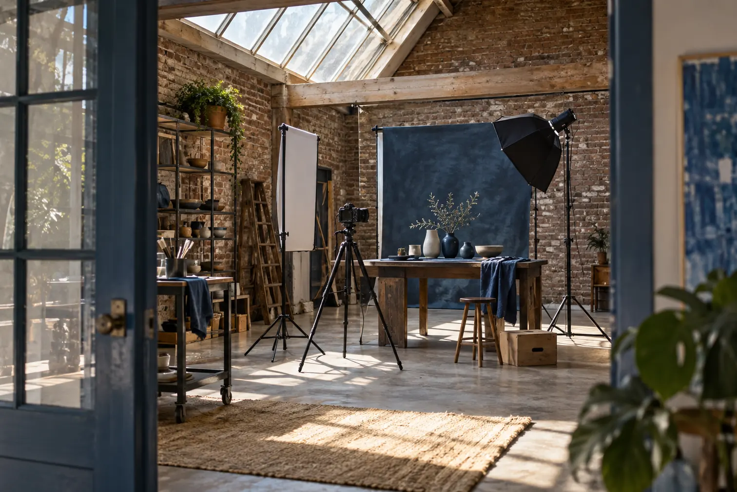 Illustration of photography businesses and their working space
